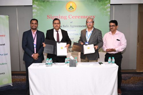 We are thrilled and excited to announce that GNGPL Team has signed its highest ever Long Term Gas Sale Agreement with M/s Mandovi River Pellets Pvt. Ltd on 5-October-2023.