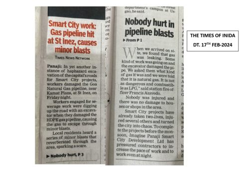 Smart City work Gas Pipeline Hite
